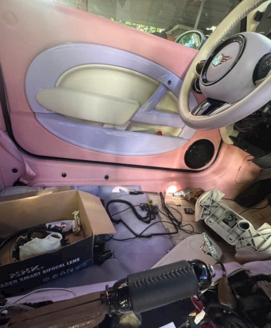 Đổi màu nội thất Mini Cooper